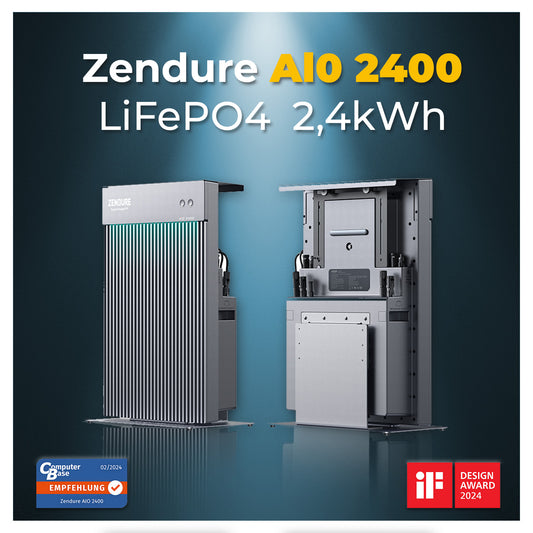 Zendure Al0 2400 LiFePO4 2,4kWh All-In-One Speicher system für Balkonkraftwerk